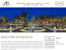 Tablet Screenshot of hotelaristonpaestum.com